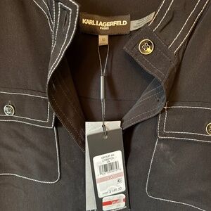 Karl Lagerfeld Paris Women's Black Handkerchief Dress size 10